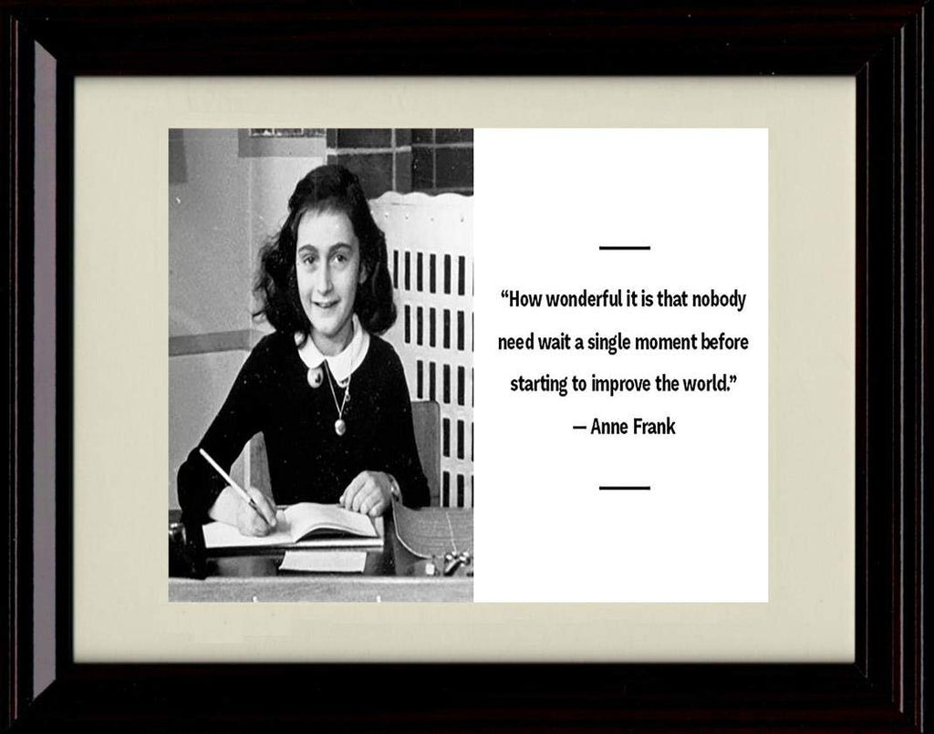 16x20 Framed Anne Frank Quote - Change The World Gallery Print - Other FSP - Gallery Framed   