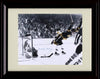 8x10 Framed Bobby Orr Autograph Replica Print - The Flying Goal Framed Print - Hockey FSP - Framed   