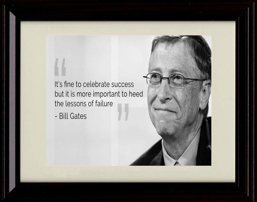 Framed Bill Gates Quote - Failure Framed Print - Other FSP - Framed   