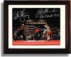 8x10 Framed Ralph Machio and William Zabka Autograph Promo Print - Karate Kid Framed Print - Movies FSP - Framed   