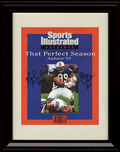 Framed 8x10 1993 Perfect Season SI Championship Autograph Promo Print - Auburn Tigers Framed Print - College Football FSP - Framed   