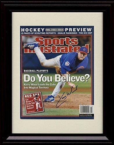 Unframed Kerry Wood SI Autograph Replica Print Unframed Print - Baseball FSP - Unframed   