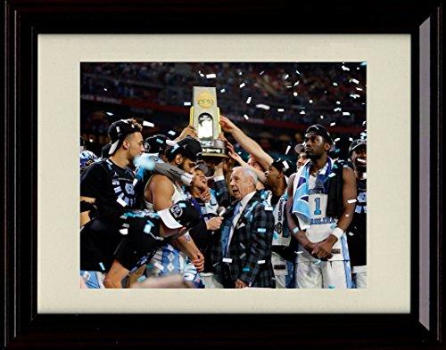 Framed 8x10 2017 Championship Trophy - North Carolina Tar Heels Win! Framed Print - College Basketball FSP - Framed   
