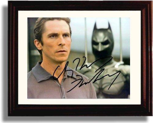 8x10 Framed Christian Bale Autograph Promo Print - Batman Framed Print - Movies FSP - Framed   