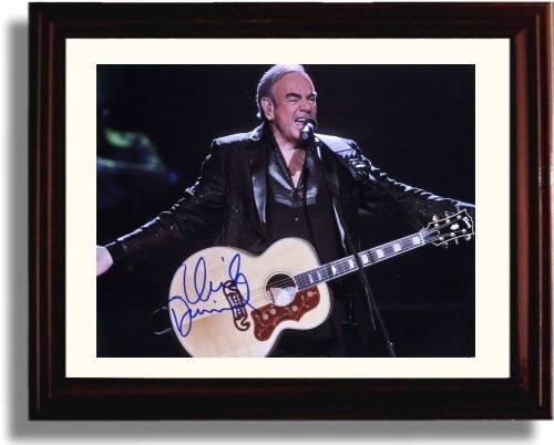 Unframed Neil Diamond On Stage Autograph Promo Print Unframed Print - Music FSP - Unframed   