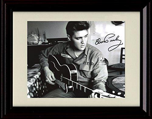 8x10 Framed Elvis Presley Autograph Promo Print Framed Print - Music FSP - Framed   