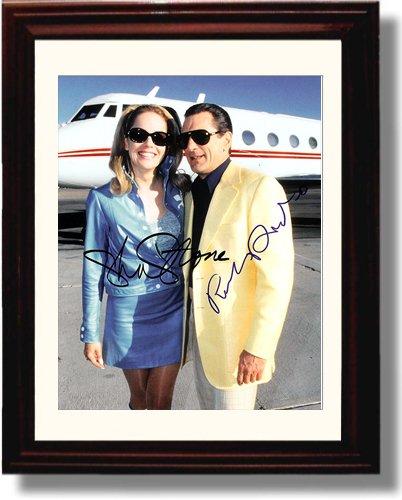 8x10 Framed Robert Deniro and Sharon Stone Autograph Promo Print - Casino Framed Print - Movies FSP - Framed   