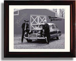 Framed Junior Johnson and Richard Petty Autograph Promo Print Framed Print - NASCAR FSP - Framed   