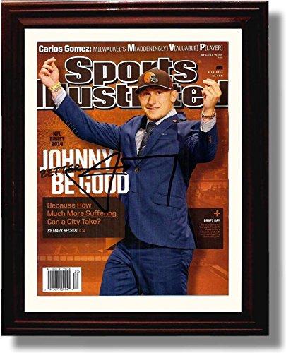 Unframed Johnny Manziel "Johnny Better Be Good" Cleveland Browns SI Autograph Promo Print- Heisman! Unframed Print - Pro Football FSP - Unframed   