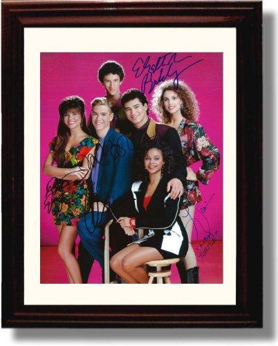 8x10 Framed Saved by the Bell Autograph Promo Print - Saved by the Bell Cast Framed Print - Television FSP - Framed   
