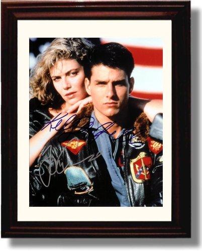 Unframed Kelly McGillis and Tom Cruise Autograph Promo Print - Top Gun Unframed Print - Movies FSP - Unframed   