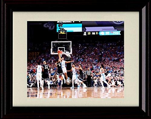 Framed 8x10 Kennedy Meeks Block - North Carolina Tar Heels Win National Championship! 8x10 Framed Print - College Basketball FSP - Framed   