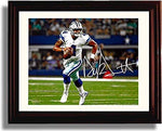 8x10 Framed Dak Prescott - Dallas Cowboys "On the Run" Autograph Promo Print Framed Print - Pro Football FSP - Framed   