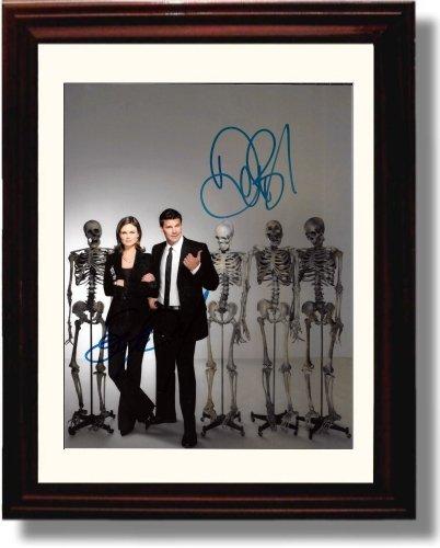Framed Bones Autograph Promo Print - Bones Cast Framed Print - Television FSP - Framed   