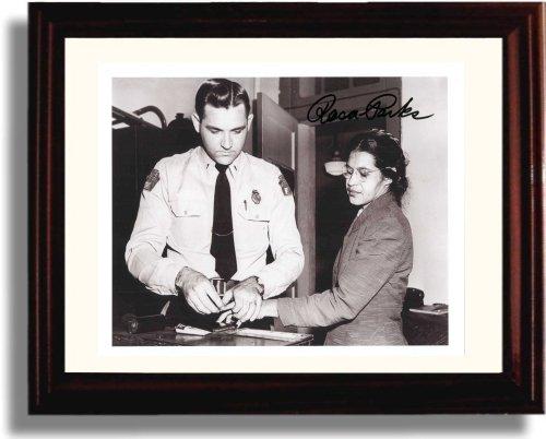 8x10 Framed Rosa Parks Autograph Promo Print Framed Print - History FSP - Framed   