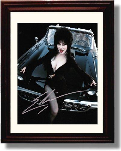 Framed Elvira Autograph Promo Print - Cassandra Peterson Framed Print - Television FSP - Framed   