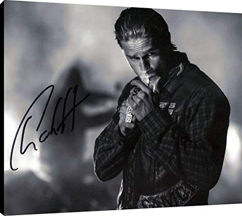 Canvas Wall Art:  Charlie Hunnam Autograph Print - Sons of Anarchy Canvas - Movies FSP - Canvas   