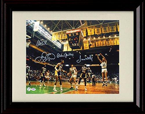 Framed Lakers vs Celtics Classic Game Autograph Promo Print - Boston Garden Framed Print - Pro Basketball FSP - Framed   