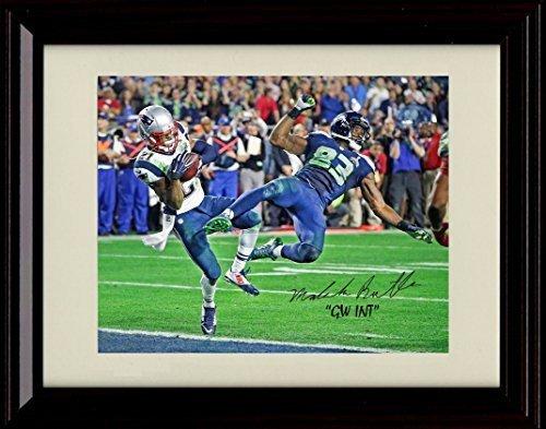 8x10 Framed Malcolm Butler - New England Patriots Autograph Promo Print - Game Winning Interception Framed Print - Pro Football FSP - Framed   