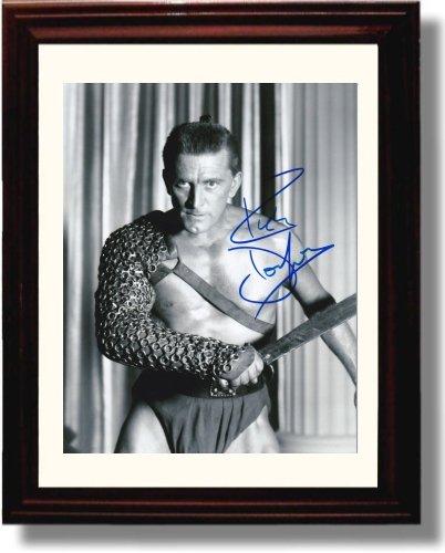 Framed Kirk Douglas Autograph Promo Print - Spartacus Portrait Framed Print - Movies FSP - Framed   