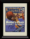 16x20 Framed Kobe Bryant Los Angeles Lakers SI Autograph Promo Print - Kobe's Run Gallery Print - Pro Basketball FSP - Gallery Framed   