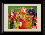 8x10 Framed Andy Reid Autograph Replica Print - Super Bowl Gatorade Bath! Framed Print - Pro Football FSP - Framed   