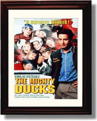 Unframed Emilio Estevez Autograph Promo Print - The Mighty Ducks Unframed Print - Movies FSP - Unframed   
