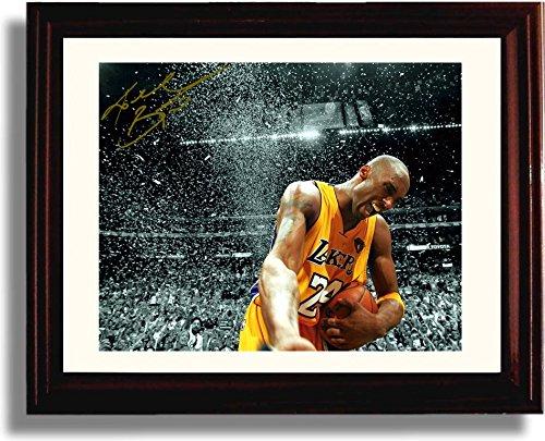 Framed Kobe Bryant "Celebration" Los Angeles Lakers Autograph Promo Print Framed Print - Pro Basketball FSP - Framed   