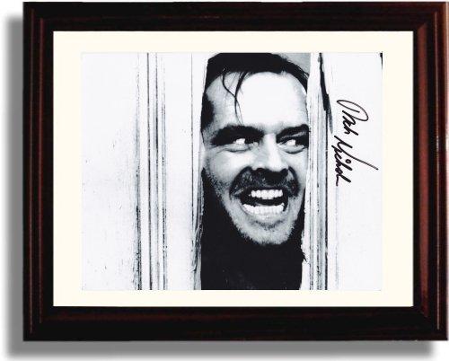 Unframed Jack Nicholson B&W Autograph Promo Print - The Shining Unframed Print - Movies FSP - Unframed   
