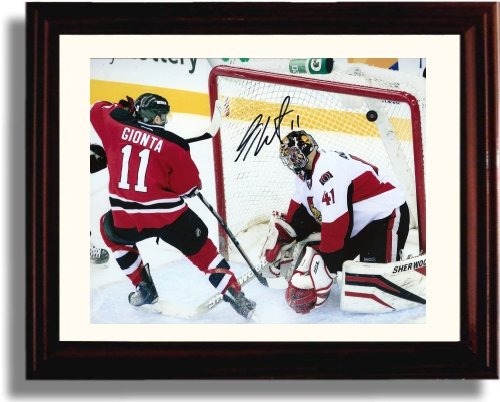 8x10 Framed Stephen Gionta Autograph Promo Print - New Jersey Devils Framed Print - Hockey FSP - Framed   