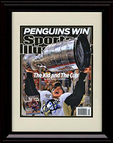 8x10 Framed Sidney Crosby Stanley Cup Champions SI Autograph Promo Print - 2009 Framed Print - Hockey FSP - Framed   