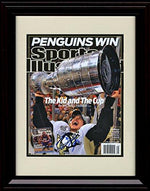 8x10 Framed Sidney Crosby Stanley Cup Champions SI Autograph Promo Print - 2009 Framed Print - Hockey FSP - Framed   