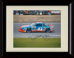 8x10 Framed Richard Petty Autograph Promo Print - #43 Car - The King Framed Print - NASCAR FSP - Framed   