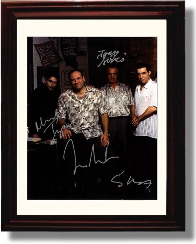 Unframed Sopranos - Bada Bing Autograph Promo Print - Sopranos Cast Unframed Print - Television FSP - Unframed   