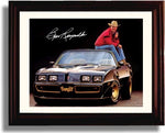 8x10 Framed Burt Reynolds Autograph Promo Print - Smokey and the Bandit Framed Print - Movies FSP - Framed   