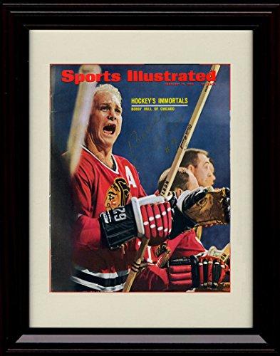 Unframed Bobby Hull SI Autograph Promo Print - Hockey Immortal - Black Hawks Unframed Print - Hockey FSP - Unframed   