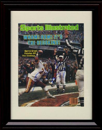 8x10 Framed Darryl Grant - Washington Football Club SI Autograph Promo Print Framed Print - Pro Football FSP - Framed   