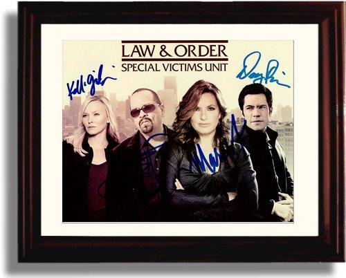Framed Law and Order SVU Autograph Promo Print - Cast Signed Framed Print - Television FSP - Framed   