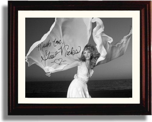 Unframed Stevie Nicks B&W Autograph Promo Print Unframed Print - Music FSP - Unframed   