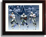Unframed Troy Aikman, Emmit Smith, and Michael Irvin - Dallas Cowboys Autograph Promo Print Unframed Print - Pro Football FSP - Unframed   