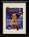 Framed Shaquille O'Neal Lakers Champions SI Autograph Promo Print - 2001-02 Framed Print - Pro Basketball FSP - Framed   