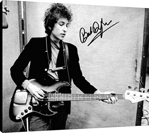 Canvas Wall Art:  Bob Dylan Autograph Print Canvas - Music FSP - Canvas   