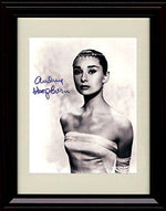 8x10 Framed Audrey Hepburn Autograph Promo Print Framed Print - Movies FSP - Framed   
