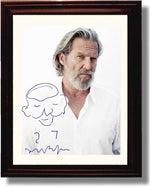 8x10 Framed Jeff Bridges Autograph Promo Print Framed Print - Movies FSP - Framed   
