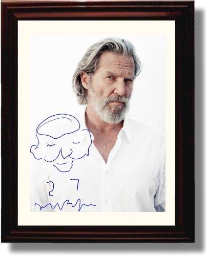 8x10 Framed Jeff Bridges Autograph Promo Print Framed Print - Movies FSP - Framed   