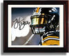 8x10 Framed LeVeon Bell - Pittsburgh Steelers "Closeup" Autograph Promo Print Framed Print - Pro Football FSP - Framed   