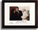 Framed Pope John Paul II and Ronald Reagan Autograph Promo Print Framed Print - History FSP - Framed   