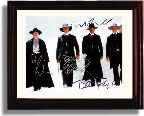 8x10 Framed Tombstone: Kilmer, Russell, Paxton & Sam Elliot Autograph Promo Print Framed Print - Movies FSP - Framed   