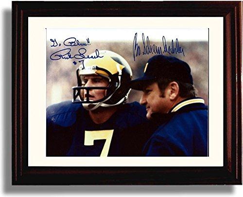 Unframed Rich Leach & Bo Schembechler Michigan Wolverines Autograph Promo Print Unframed Print - College Football FSP - Unframed   