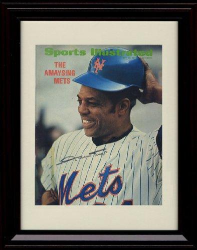 Framed 8x10 Willie Mays SI Autograph Replica Print - 5/22/1972 - Mets Framed Print - Baseball FSP - Framed   
